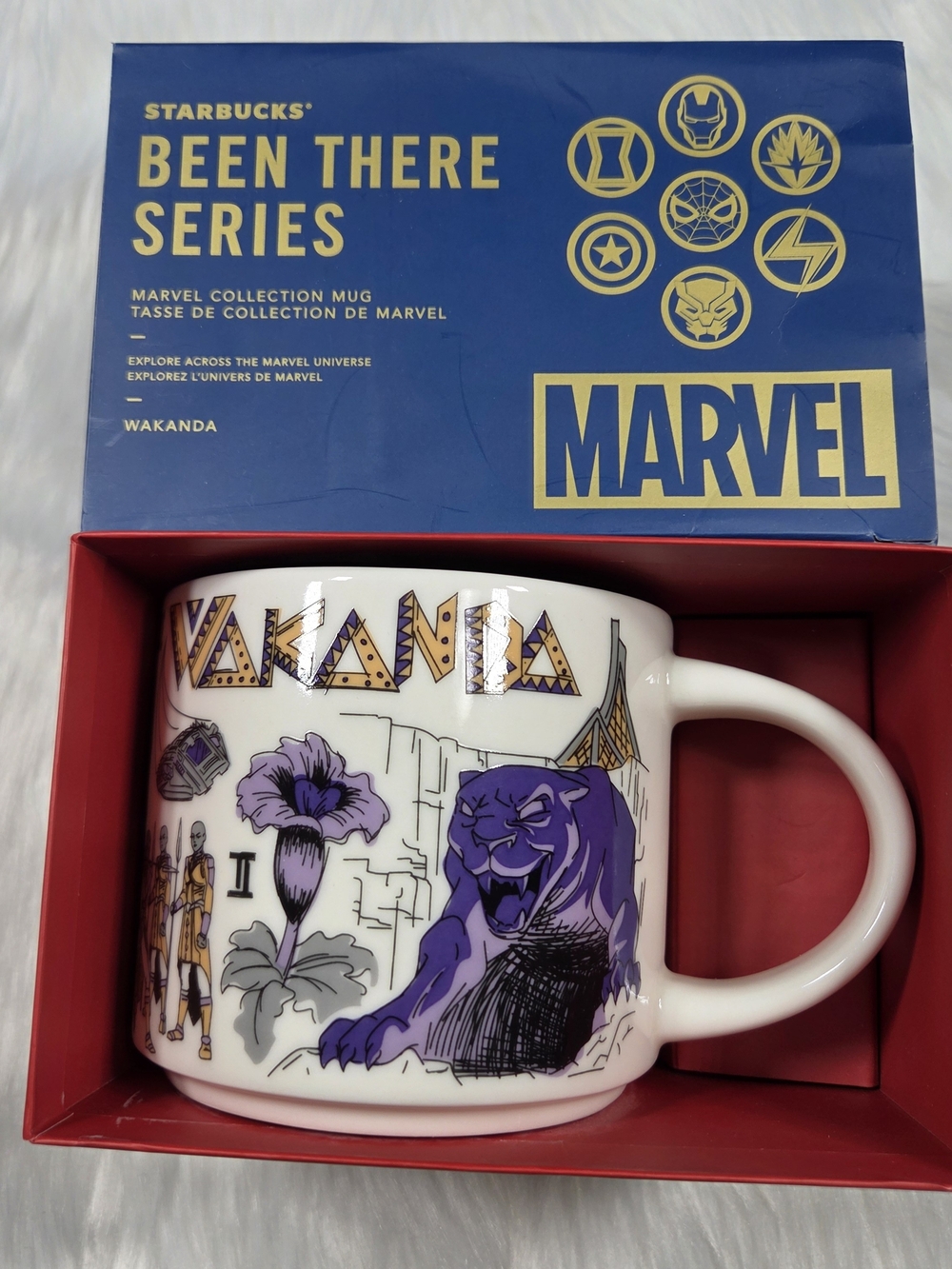 🆕️ Retired Disney Parks Marvel Starbucks Blank Panther Wakanda Mug